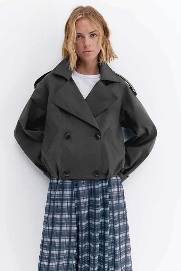 Kısa balon trençkot - 2