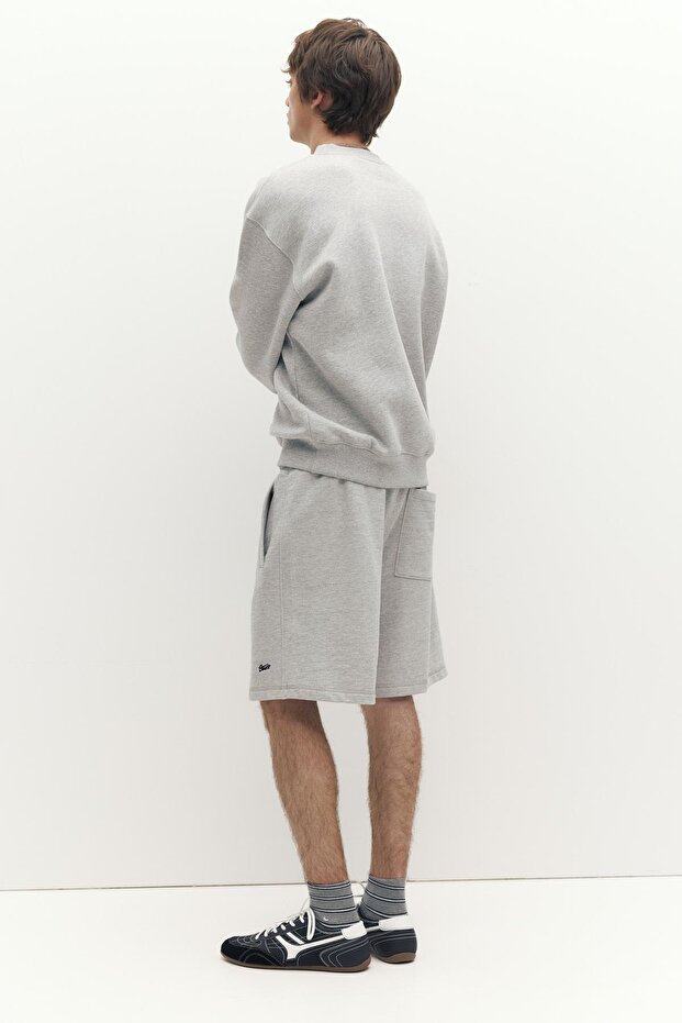 Logolu jogger bermuda şort - 6