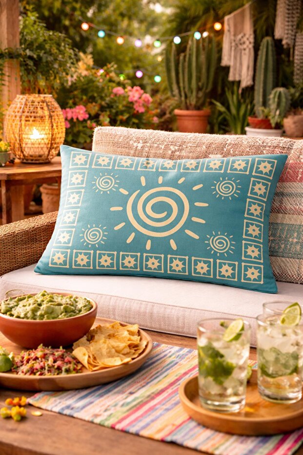 غطاء وسادة مستطيل مزدوج الجوانب TK37 - 1