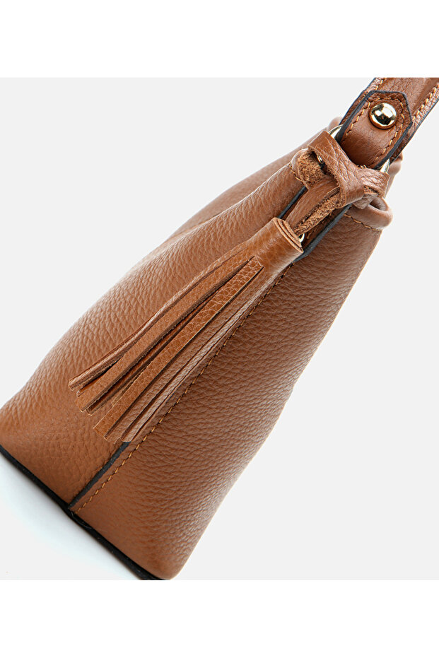 Kadın Deri Taba Mini (Çapraz) Çanta - 7