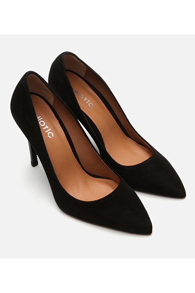Kadın Deri Siyah Stiletto - 2
