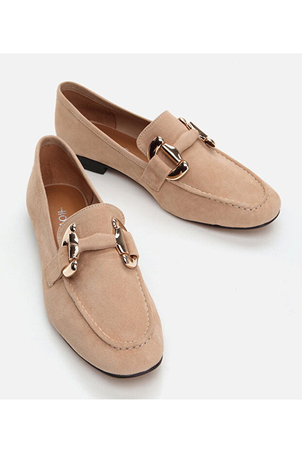 Kadın Deri Taba Loafer - 3