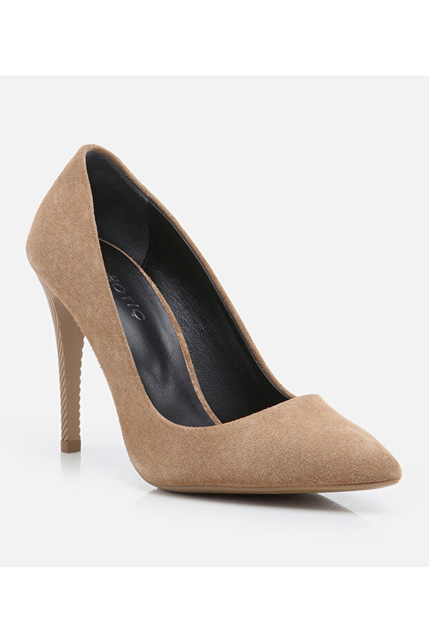 Kadın Deri Vizon Stiletto - 2