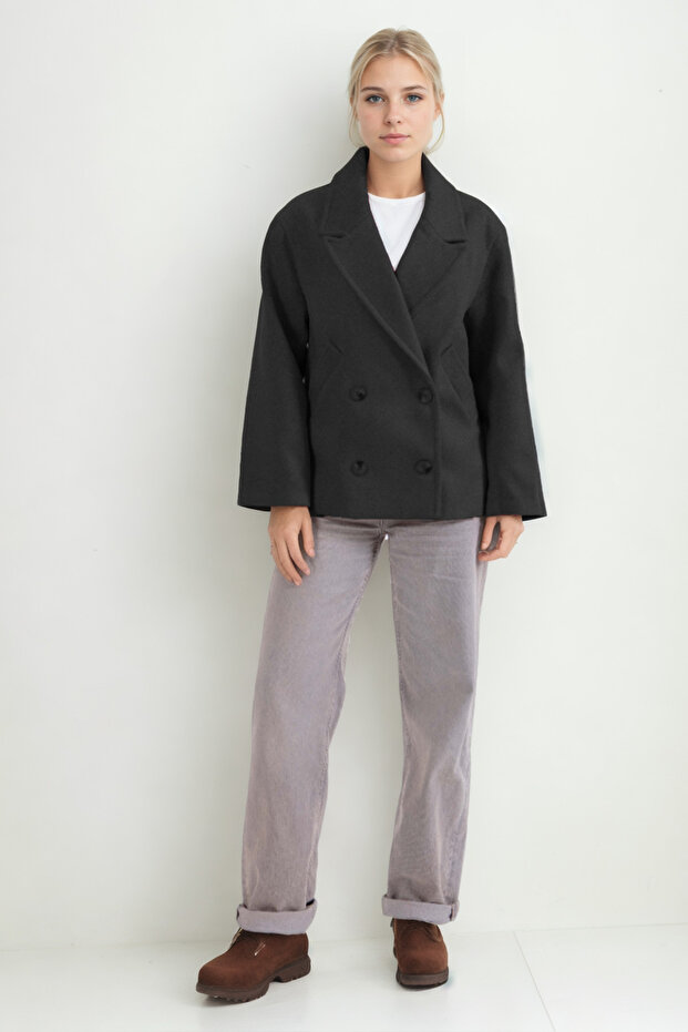 معطف قصير بأزرار - 2