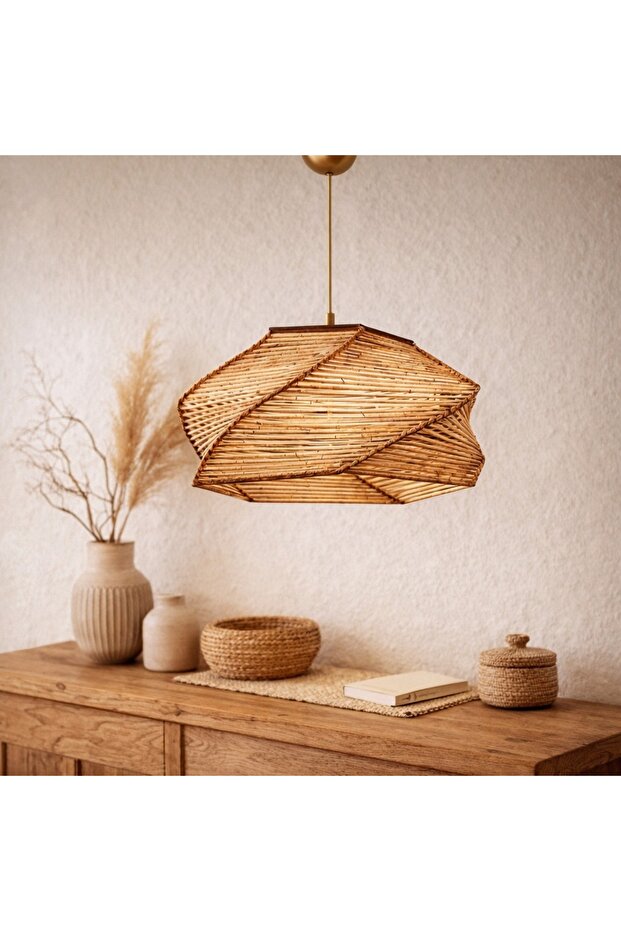 Pentagone Handmade Natural Avize - 1