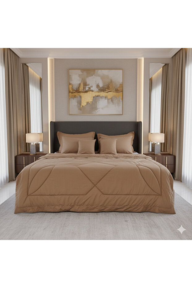 10-piece plain microfiber comforter - 1