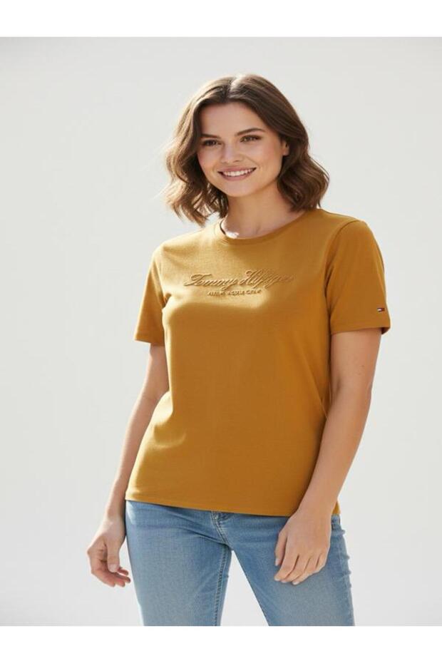T-Shirt T.H Organic Cotton Moutarde