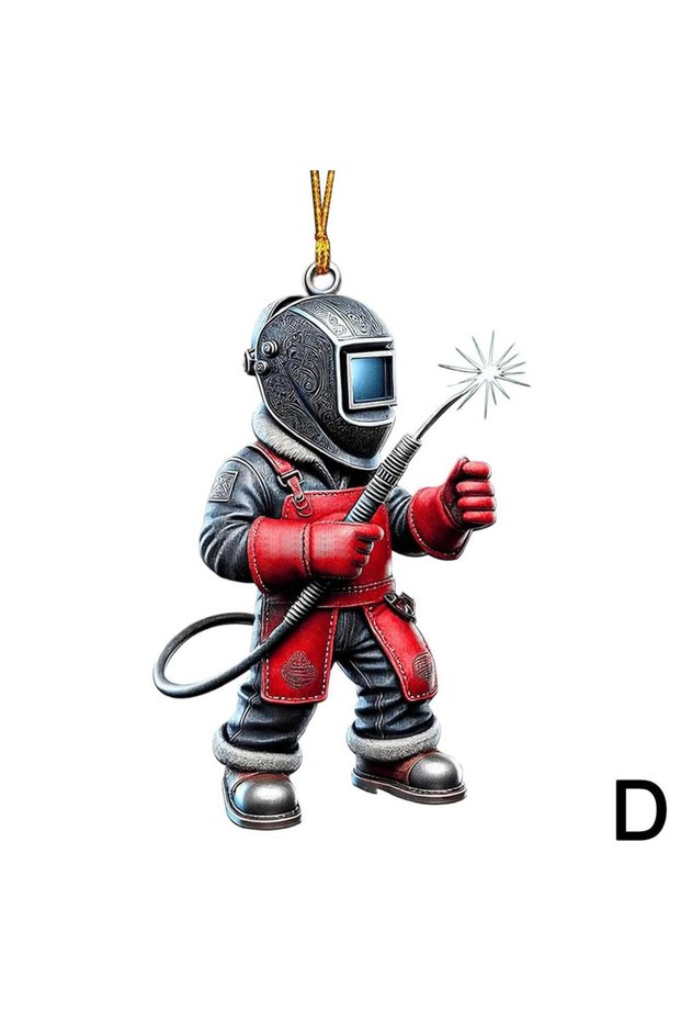 D Welder Car Pendant Acrylic 2D Flat Acrylic Ornaments Pendant Toys Car Hanging Fashion Key Accesso.