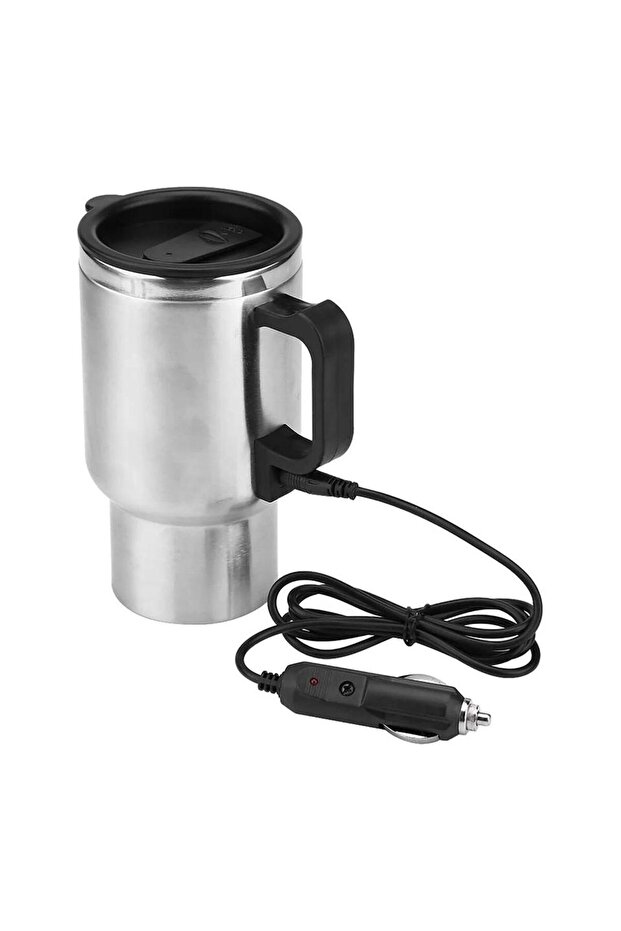 as show 500ML 12V Car Electric Heating Cup USB Heating Cup Water Bottle Drink Mug Heater Traveling C