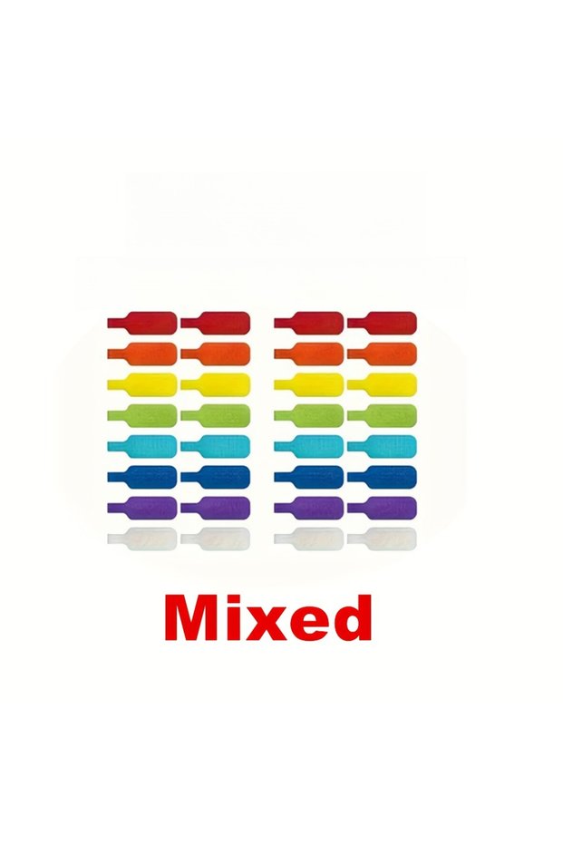 DUTRIEUX 50 pcs per pack 8-Color Mix 10/30/50pcs Reusable Waterproof Cable Labels Color-Coded Organi