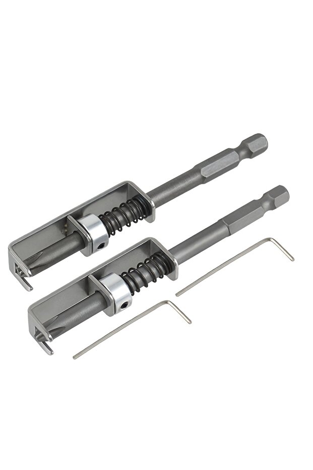 2pc Screw Bit Holder Spring-Loaded Screw Holder Bit Retaining Adapter Tool Quick Release Attachment