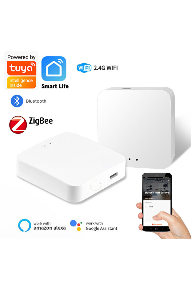 بوابة متعددة الأوضاع، بوابة ذكية لاسلكية متعددة الأوضاع، موزع ZigBee Bluetooth Mesh، متوافقة مع Tuya Smart - 1