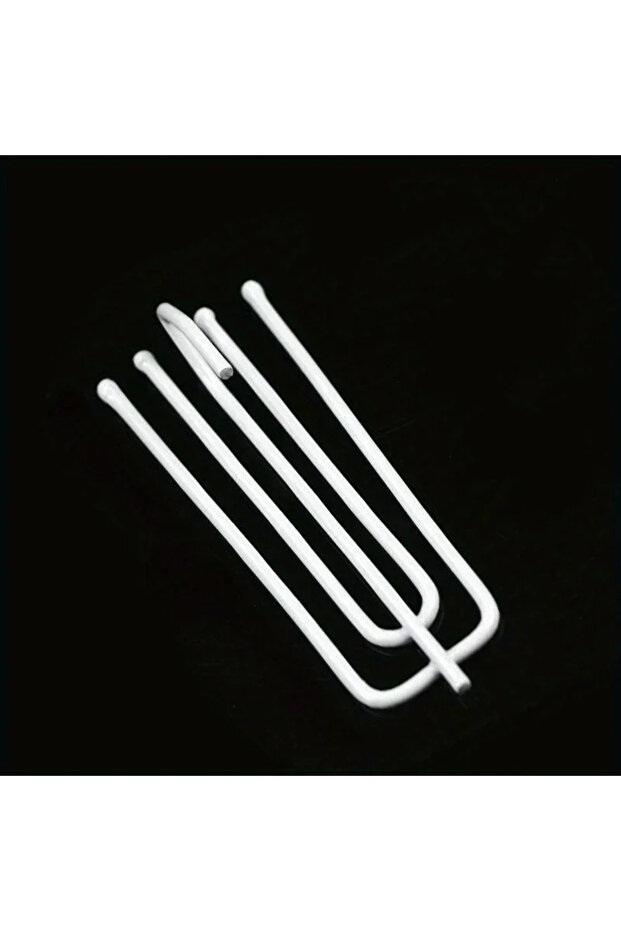 30pcs White 30Pcs Premium Steel Curtain Hanging Hooks White Window Rings Durable Home Decor Curtain