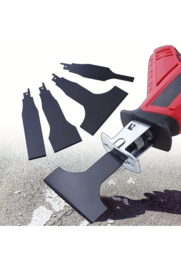 4PC Heavy Duty Reciprocating Saw Blade Set for Steel Tile Putty Removal Wall Ground Scraping