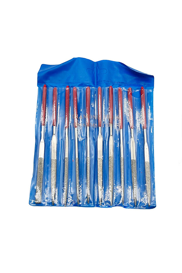 140mm 10pcs 10Pcs Diamond Needle File Set 3x140mm Mini Needle File Kit For Stone Glass Metal Carving