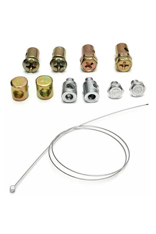 11pcs/set Universal Throttle Clutch Cable Repair Kit Solderless Nipple with Sleeve Nut Set with C...