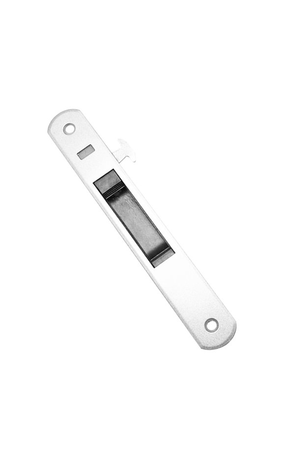 Black Zinc Alloy Slide Door Lock Smooth Push and Pull Silent Operation Lock for Outdoor Garage Furni