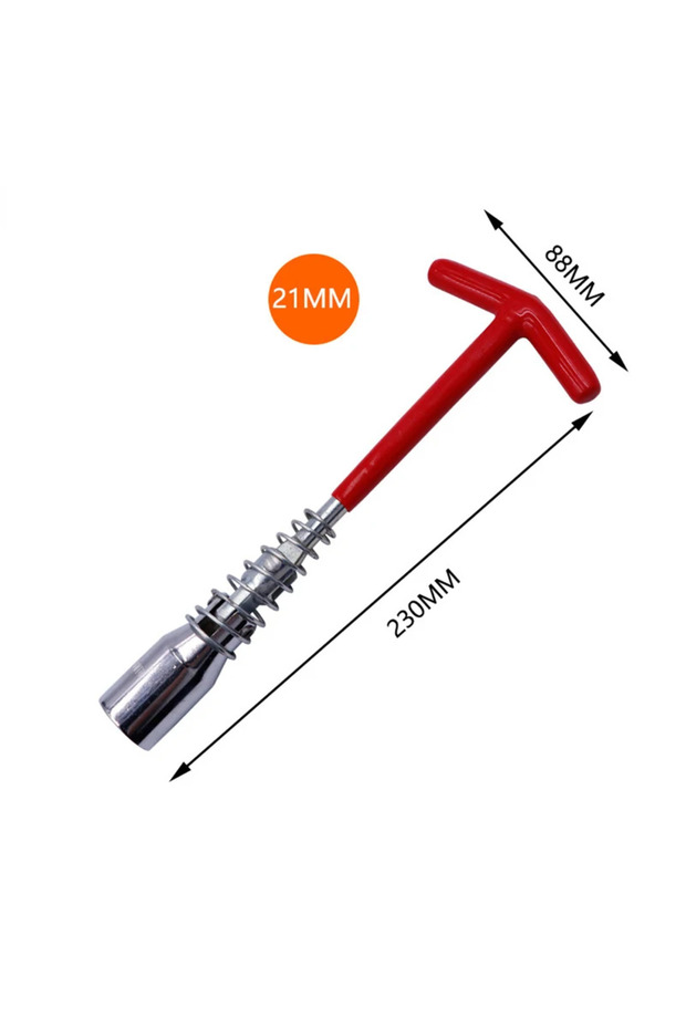 21mm Universal Spark Plug Removal Wrench 14mm/16mm/21mm 360 Degree Rotation Socket Auto Repair Tool