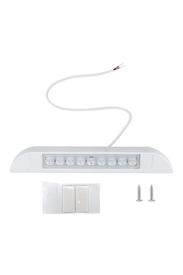 WHITE RV Yacht Indoor Ceiling Light for RV Caravan Interior Wall Lamps 12V Outdoor Camping Light Bar