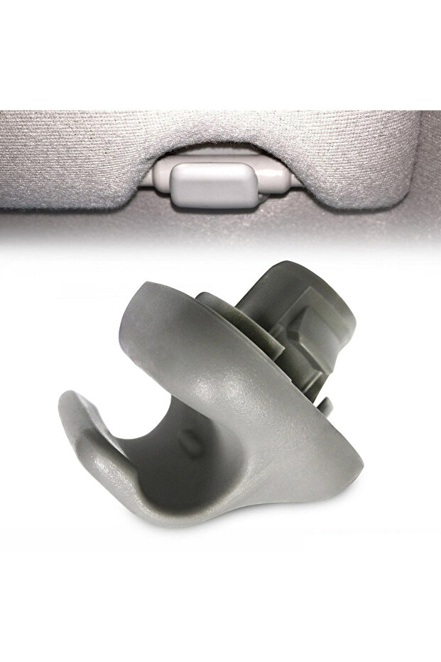 Car Sun Visor Clip Gray Plastic 88217S01A01ZA For Honda 98-07 For Accord, 96-04 Civic, 06-11 Ridg...