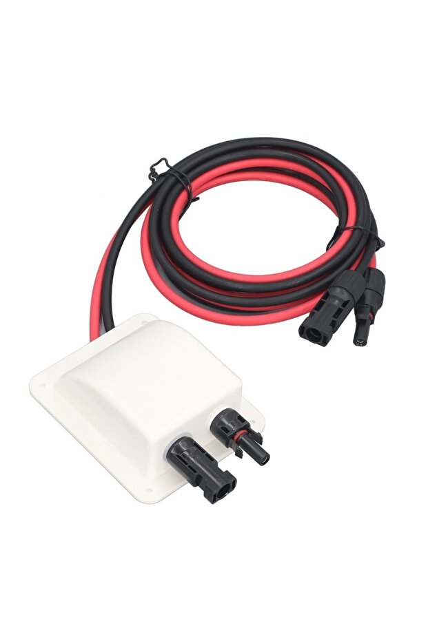 White Solar Car Junction Box Solar Extension Wire Cable PV Wire Entry Gland Box Roof Wire For RV Car