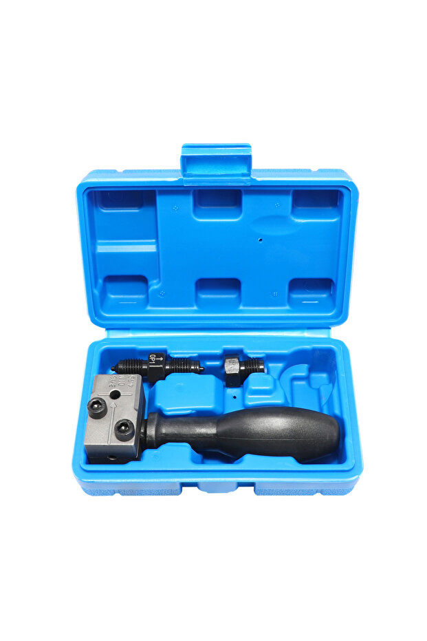 Blue 3/16in Double Flaring Tool Metal Handheld Brake Line Double Tool for Motorcycle Automotive Truc