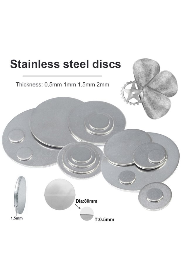 50mmx1mm 1PCS Stainless Steel Disc 304 Stainless Steel Round Steel Plate Diameter 50mm-100mm Thickne