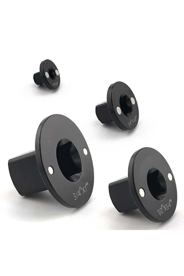 black Low-Profile Impact Socket Adapter Set 3/4 to 1,1/2 to 3/4,1/2 to 3/8,1/4 to 3/8 Drive Ratchet
