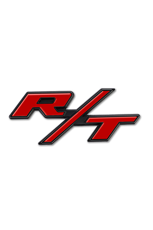 Black Red For RT Car Stickers 3D R/T RT Letter For Dodge Renegade Caravan Chrysler Jeep Cherokee Com