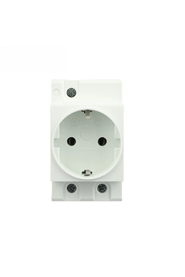 مقبس طاقة تيار متردد 220 فولت CNC Din Rail 35 مم مثبت على وحدات 16 أمبير موصل تيار متردد 220 فولت رمادي سكني