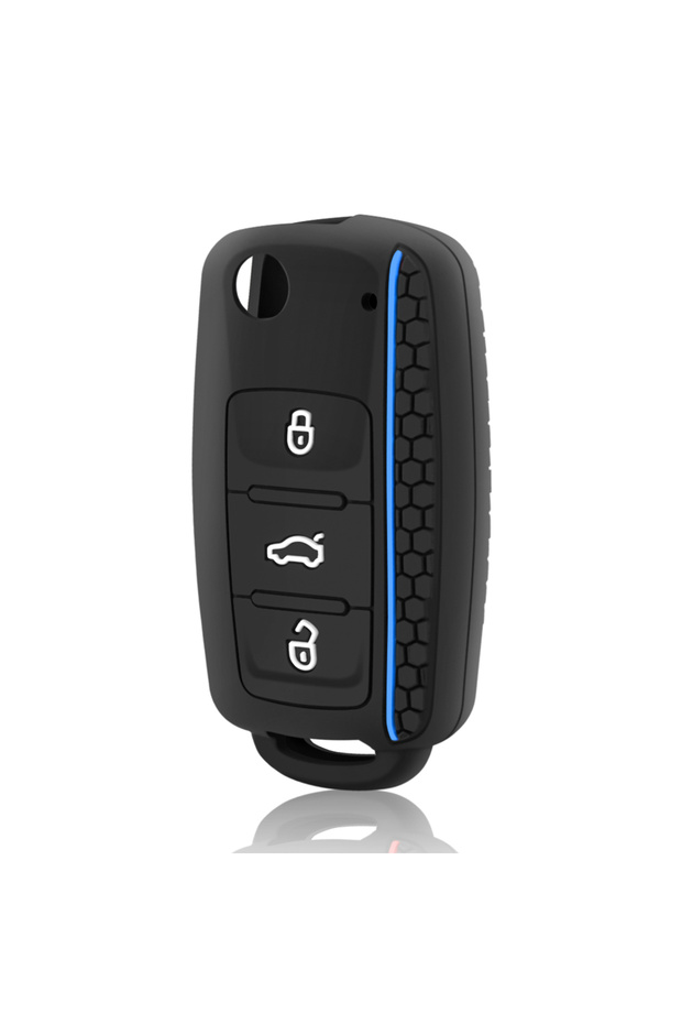 Blue Protect Car key shell For Volkswagen polo passat b5 golf 4 5 6 MK5 MK6 Eos Bora Beetle TSI new