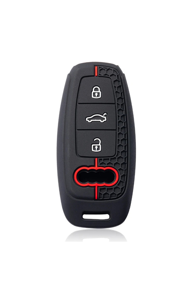 black Silicone Car Smart Key Case Cover For Audi A3 8Y A4 A6 A7 A8 E-tron Q5 Q8 C8 D5 Auto Styling P