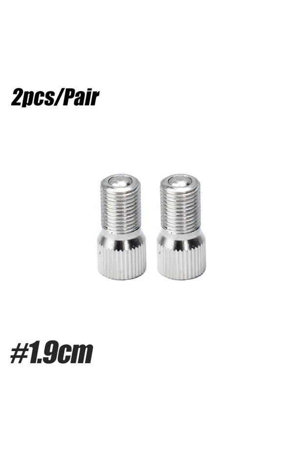 19mm 1Pair Valve Caps Stem Extender, 19mm 25mm 39mm Metal Automotive Wheel Valve Caps Stem Extension