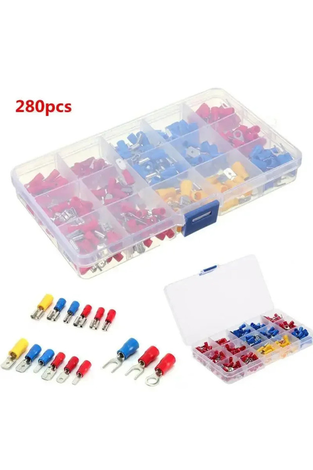 280pcs Home 480/300/280PCS Insulated Butt Connector Waterproof Electrical Wire Terminals Kit Toolbo