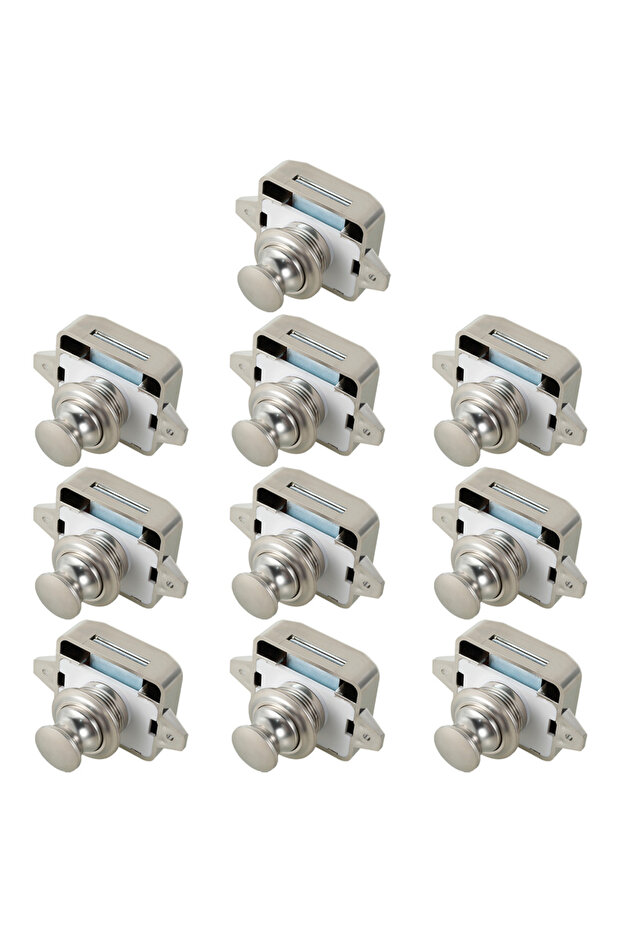 26mm 10pcs 5/10pcs 26mm Push Lks Camper Car Push Button Latch Lks Cabinet Lk RV Caravan Drawer Lk Fu