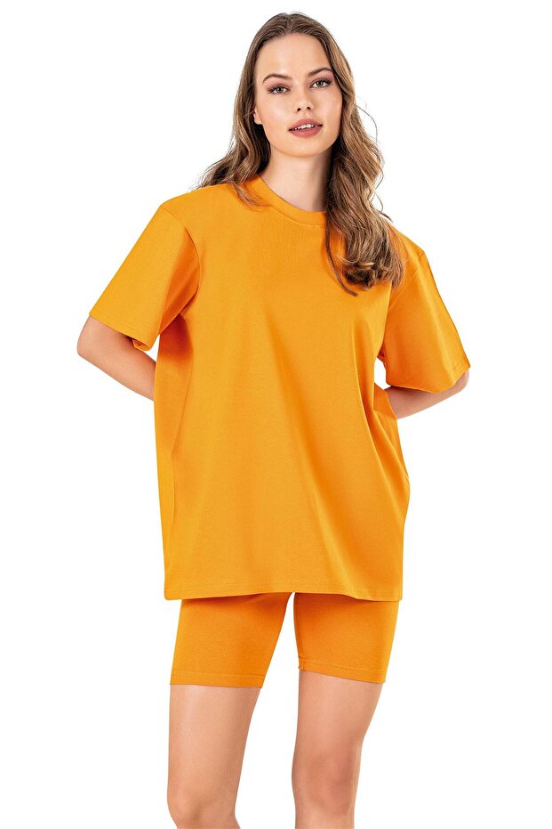 Women's Orange Oversize T-shirt