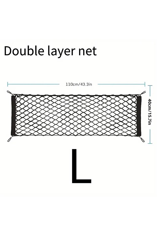 L SEAMETAL Car Trunk Net Universal Car Mesh Bag Auto Rear Trunk Storage Net Luggage Cargo Net Pocke.