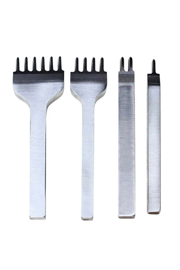 5mm New Leather Craft Tool 3mm/4mm/5mm/6mm Hole Punches 1+2+4+6 Prong Lacing Stitching Punch