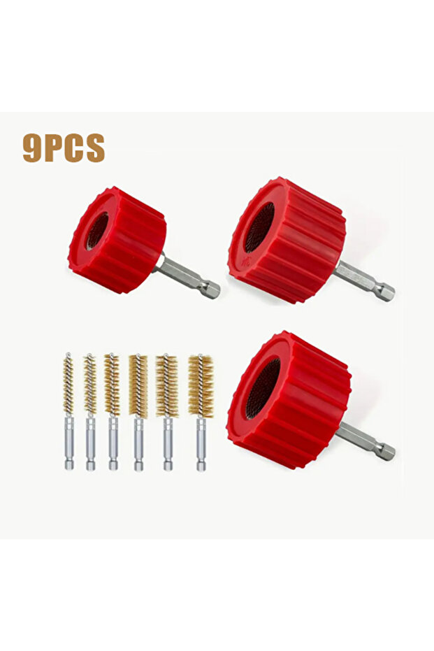 stainless steel wire 1/2" 3/4" 1" Copper Pipe Cleaner Tube Cleaning Brush Tool Set Cleans Soldering