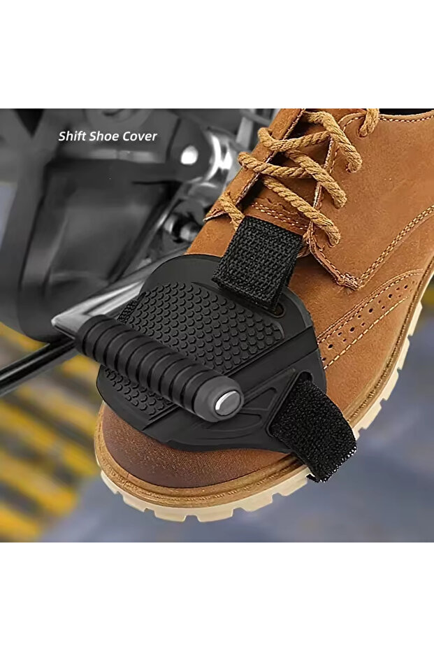 Black Motorcycle Shifter Pad Boot Cover Black Motorcycle Shoe Cover Shoe Protector Pads for MenW...