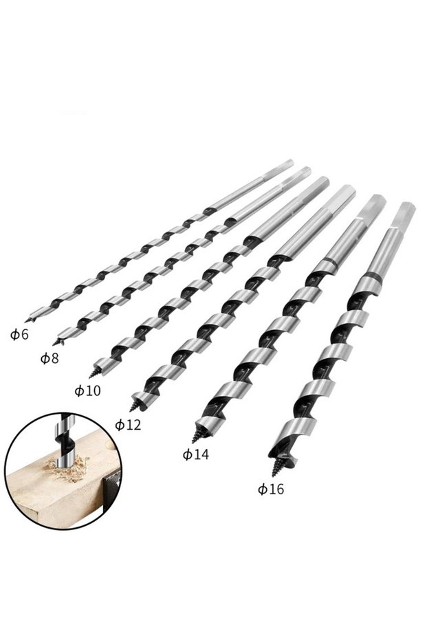 6mm 230mm 230mm HSS Twist Drill Bits 6/8/10/12/14/16mm Metal Steel Center Drill For Wood Door Lock R