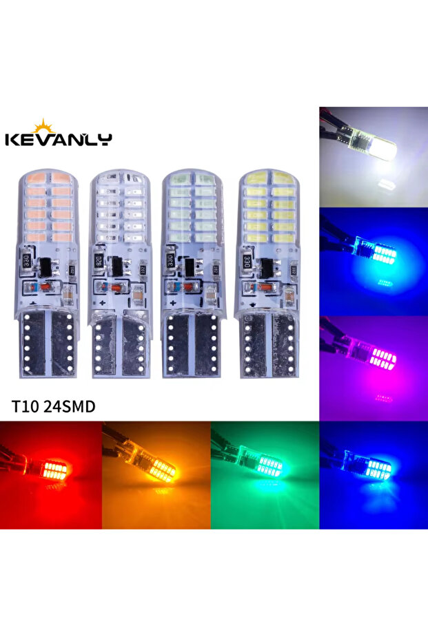 Strobe white 10x Strobe T10 LED Light W5W LED Bulbs T10 Car Clearance Lights Side Marker Light Posit