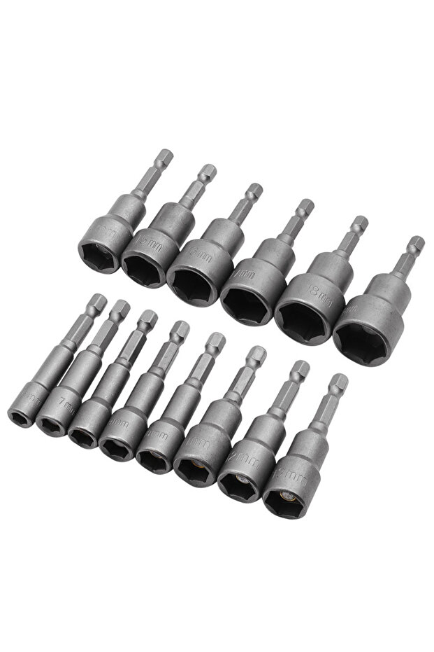 6mm 1 PCS 6-19mm Magnetic Hexagonal Socket Hex Screwdrivers Nozzle Nut Key for Mechanical Workshop T
