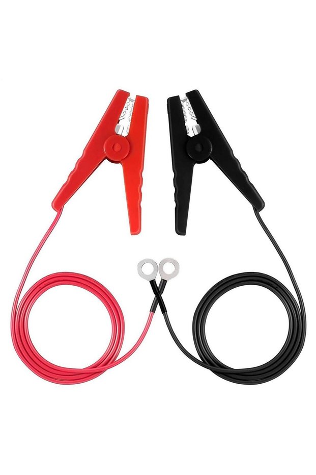 as picture Electric Fence Alligator Clips 2 PCS Electric Fence Jump Cable with Crocodile Clip Alliga