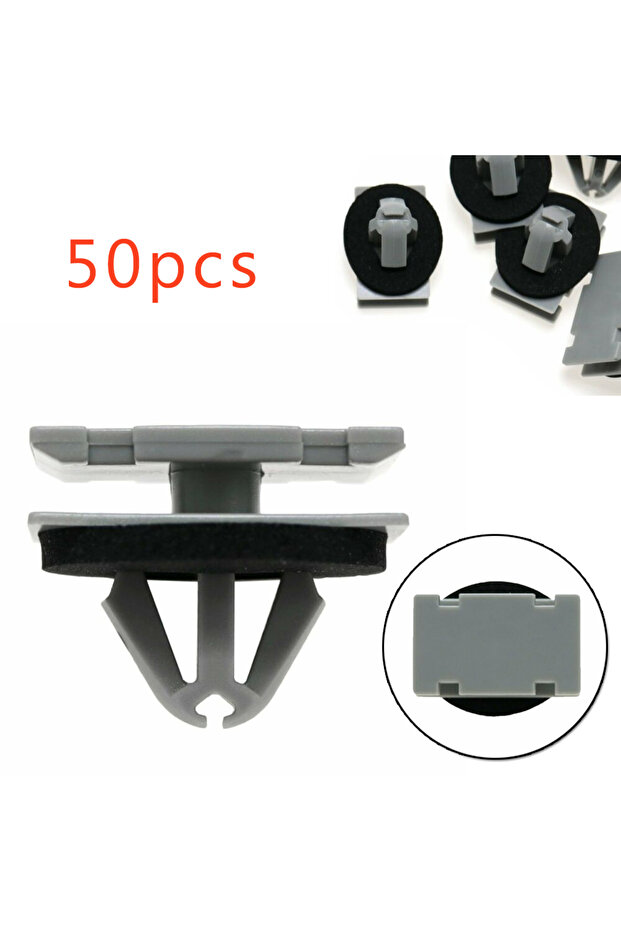 50Pcs Car Nylon Rocker Panel Moulding Clips Rocker Panel Moulding Clip Exterior Trim Fastener For...