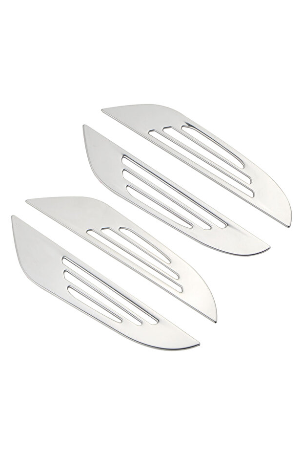 Silver Interior Four Door Speaker Sound Horn Frame Protector Cover Trim for peugeot 2008 2020 2021 2