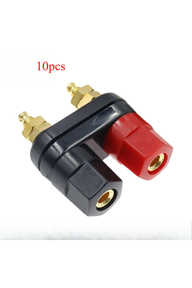 10pcs 1/5/10pcs Banana Plugs Jack Socket Couple Terminals DIY Connectors Red Black Connector Amplifi