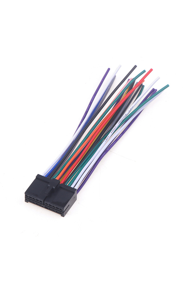 one size Car Radio Wire Harness 20pin Audio Wiring Adapter Cd Dvd Connector Cable T-plug Power Cord