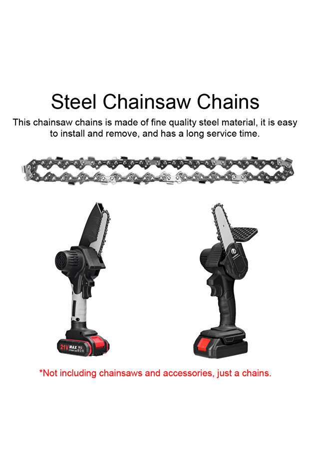 A 6 Inch Mini Steel Chainsaw Chains Electric Chainsaws Accessory Practical Chains Replacement Elect. - 1