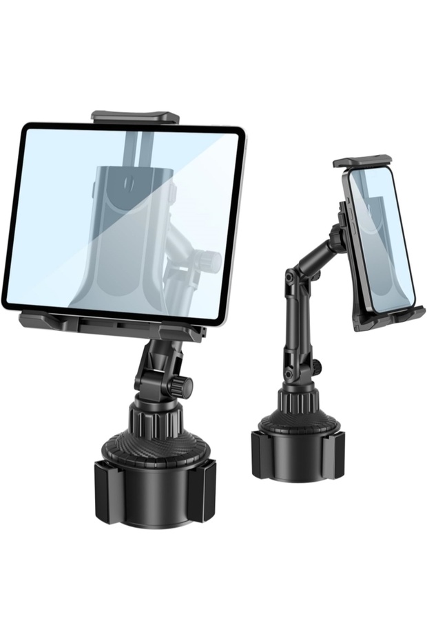 black 1Pc Universal 360 Adjustable Car Tablet Stand Holder,Car Cup Phone Holder Mount,Auto Cup Cradl